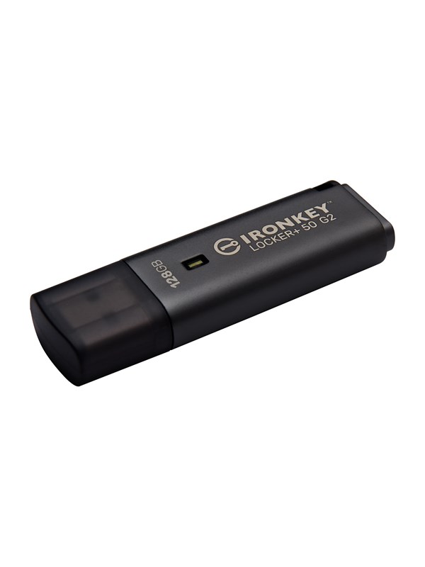 Kingston IronKey Locker+ 50 G2 - Svart - 128GB - Minnepenn