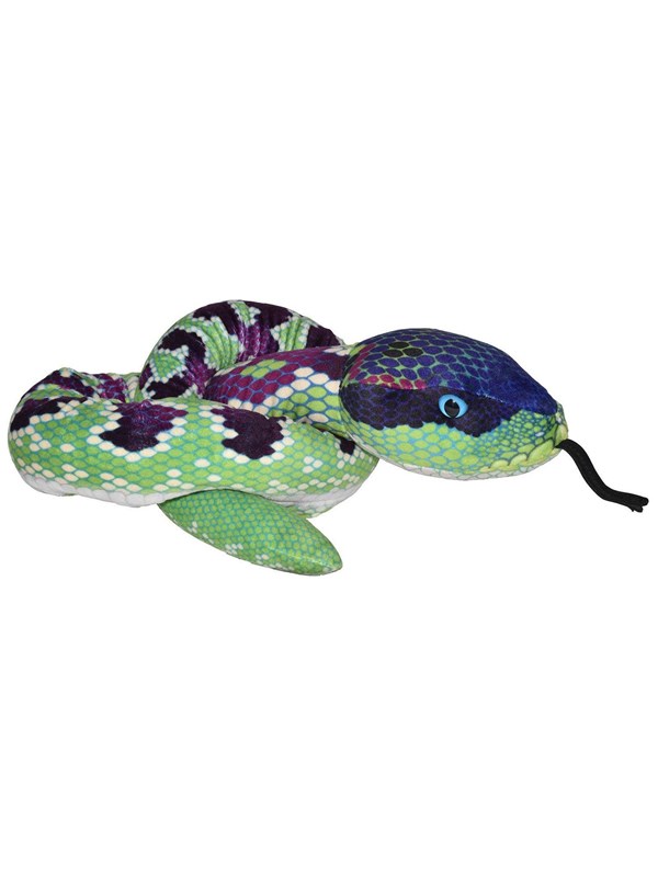 Wild Republic Plush Toy Snakes 137 cm Green Purple
