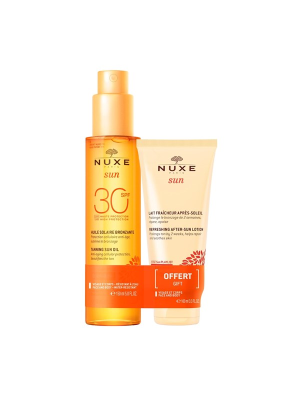 Nuxe Set : Sun Anti-Ageing Tanning Oil SPF 30