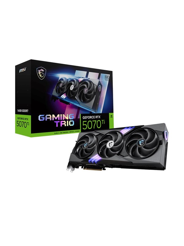MSI GeForce RTX 5070 Ti GAMING TRIO OC - 16GB GDDR7 RAM - Grafikkort