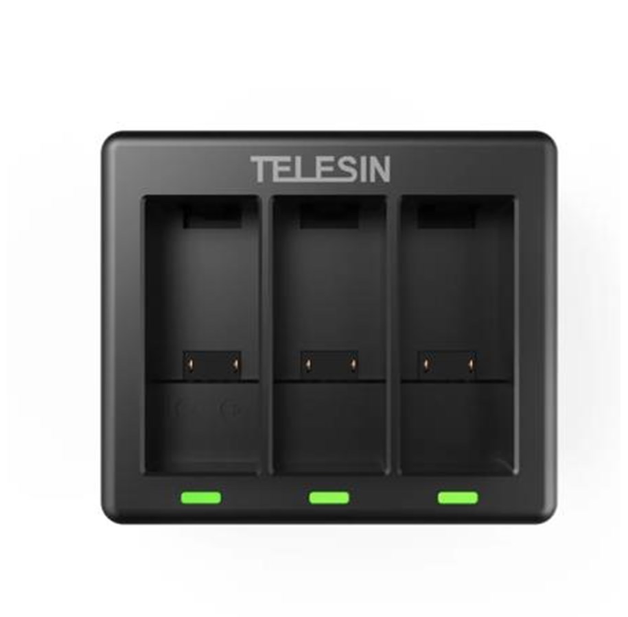 TELESIN 3-slot charger Telesin for GoPro Hero 12 / Hero 11 / Hero 10 / Hero 9