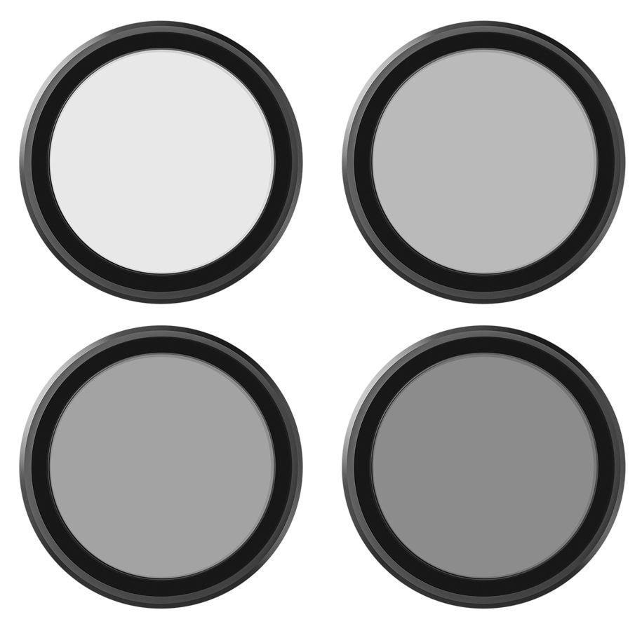 TELESIN CPL+ND8/16/32 Lens Filter Kit 4-pack AGC Glass DJI Osmo Action 3 to 5 Pro