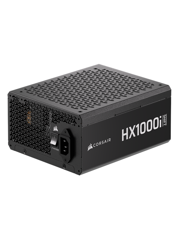 Corsair HX1000i SHIFT Strømforsyning (PSU) - 1000 Watt - 140 mm - ATX 3.1 - 80 Plus Platinum sertifisert
