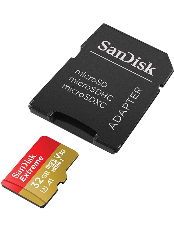 SANDISK Extreme MicroSD/SD - 100MB/s - 32GB