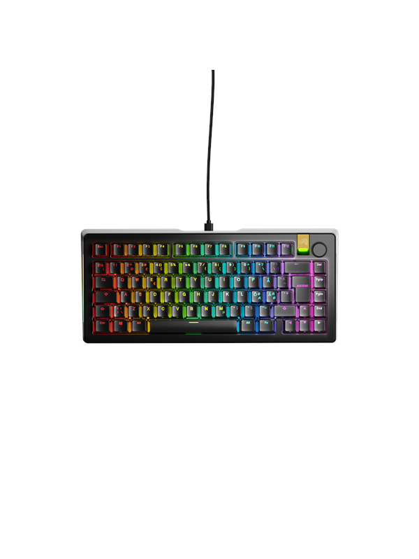 Glorious GMMK 3 Pro HE 75% - Gamingtastatur - Uten numpad - Nordisk - Svart