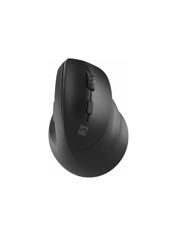 Natec CRAKE 2 - vertical mouse - 2.4 GHz Bluetooth 5.0 - black - Vertical mouse - Optisk - 6 - Svart