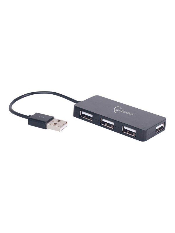 Gembird UHB-U2P4-04 - hub - 4 ports USB-hub - 4 porter - Svart