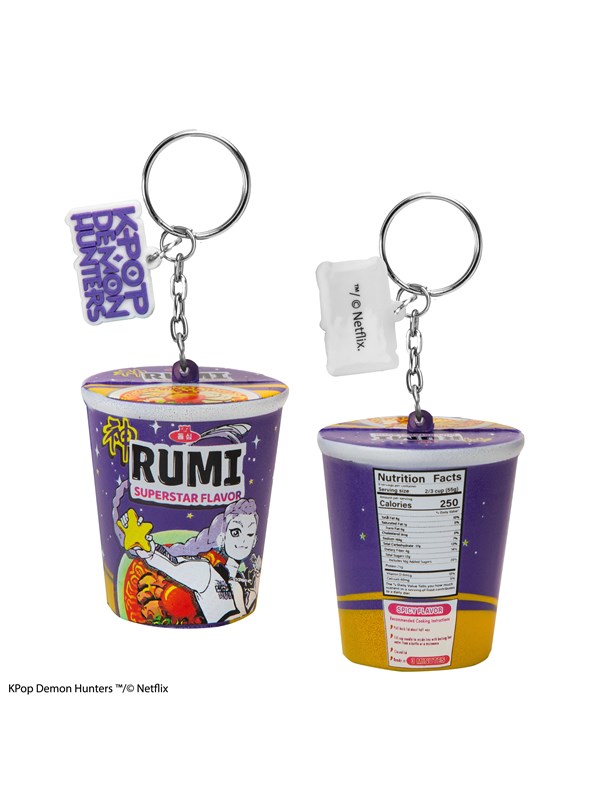 Cinereplicas - K-pop Rumi Superstar Flavor Noodles Squishy Keycha - Nøkkelring