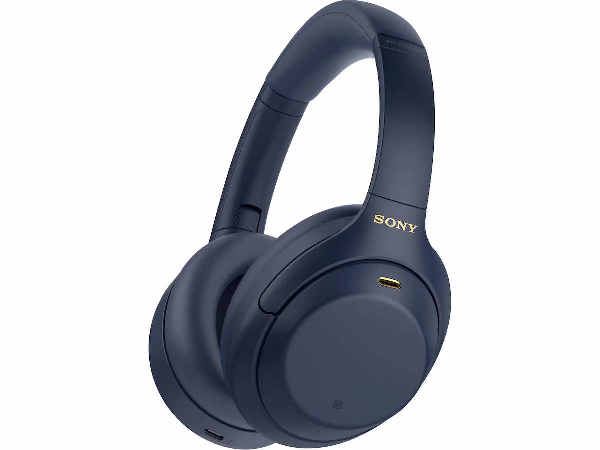Sony WH-1000XM4 trådløse hodetelefoner, Over-Ear (blå)