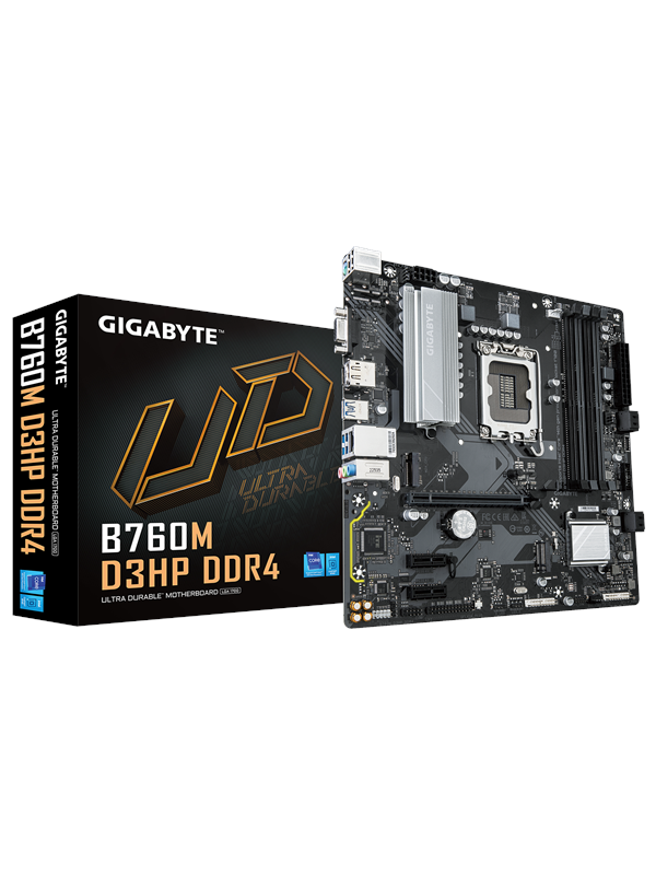 GIGABYTE B760M D3HP DDR4 Hovedkort - Intel B760 - Intel LGA1700 socket - DDR4 RAM - Micro-ATX