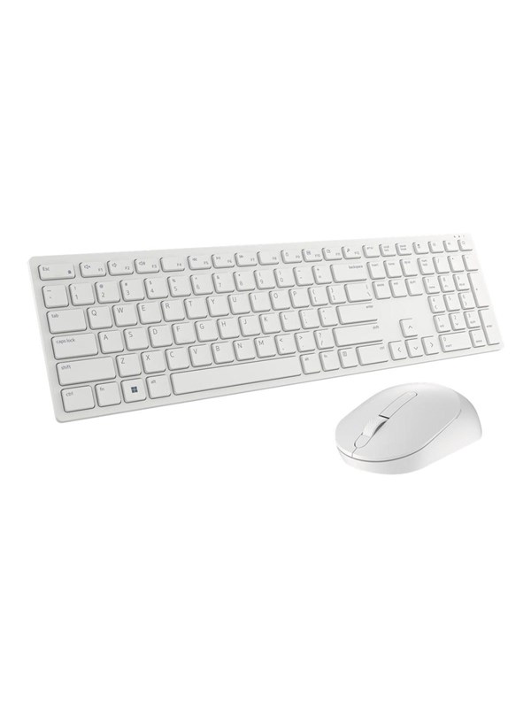 Dell Pro Wireless Keyboard &amp; Mouse (US International Layout) - Tastatur &amp; Mussett - Universal - Hvit