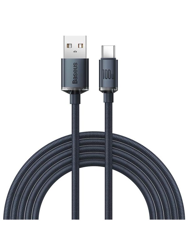 Baseus Crystal Shine cable USB to USB-C 100W 1.2m (black)