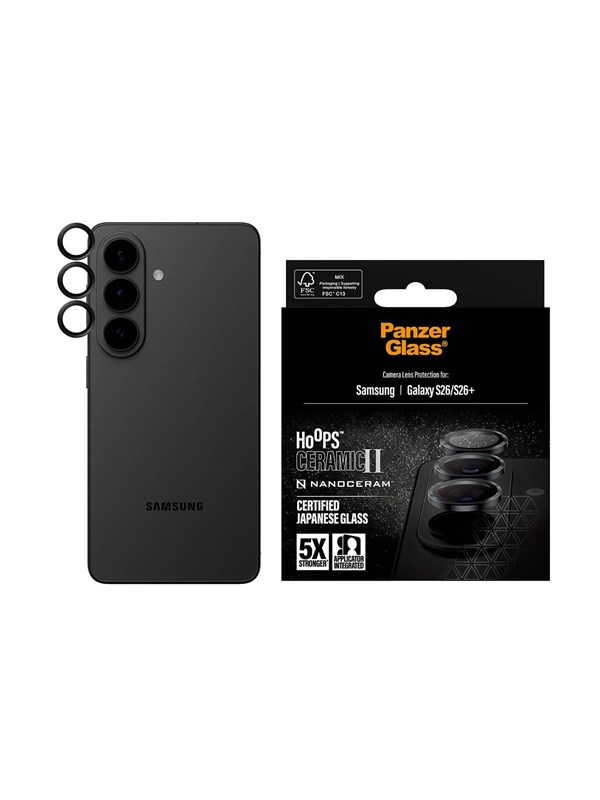 PanzerGlass Hoops® Ceramic II Camera Lens Protector Samsung Galaxy S26 | S26+