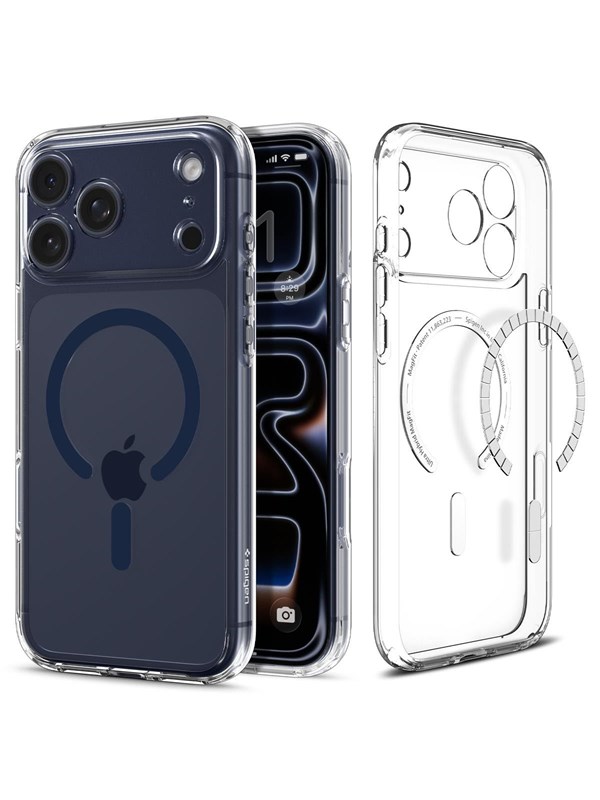 Spigen Ultra Hybrid MagSafe - clear deep blue - iPhone 17 Pro