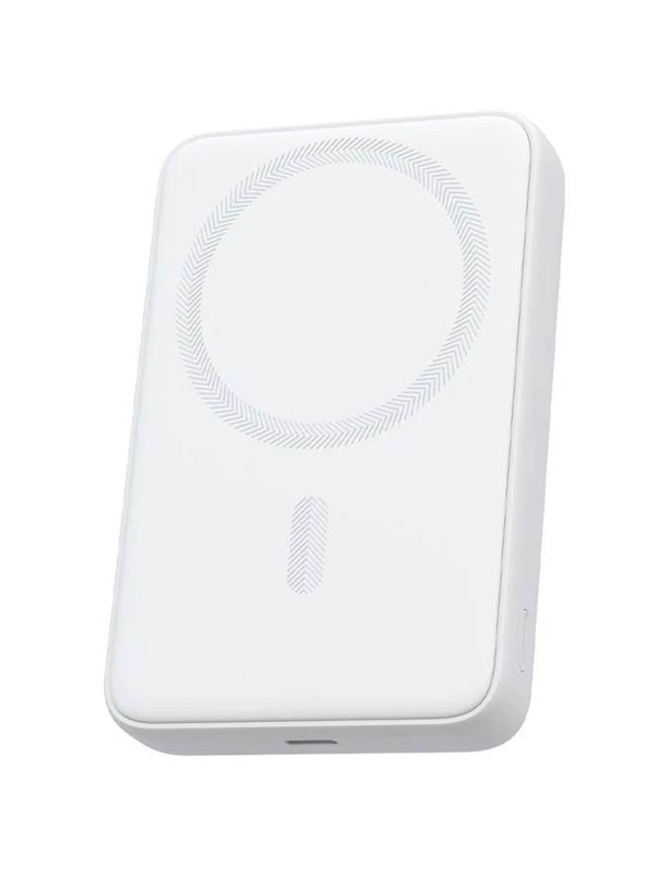 Aukey PB-MS04 MagFusion Magnetic Wireless - Frost White Nødlader - Hvit - 10000 mAh