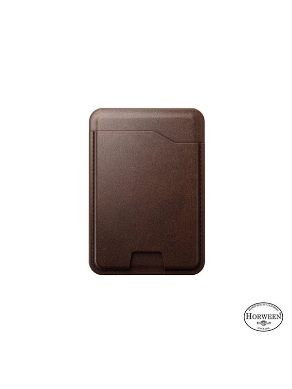 Nomad Leather Mag Wallet with Find My Tracking brown