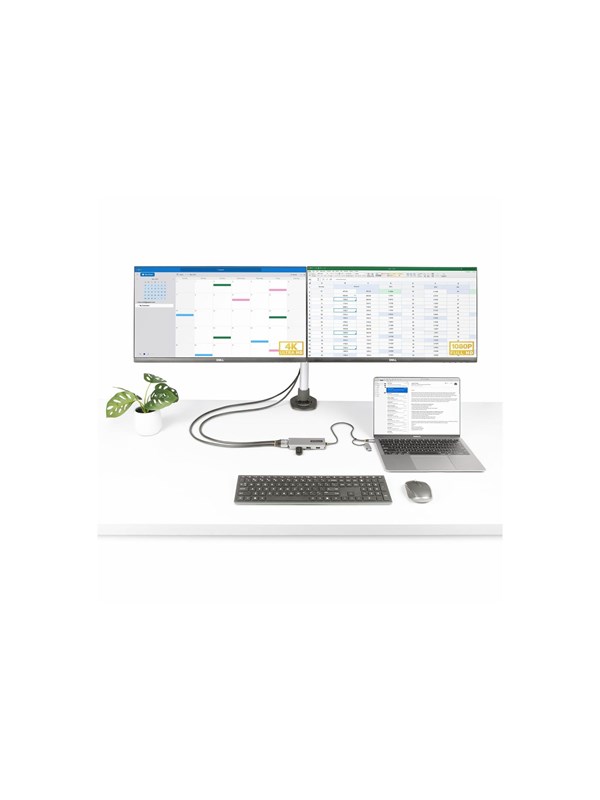 StarTech.com USB-C Multiport Adapter - 3-Port USB-A - 2-Port HDMI