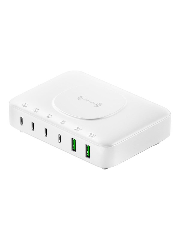 4smarts charging station - 7 in 1 - USB 24 pin USB-C - 100 Watt