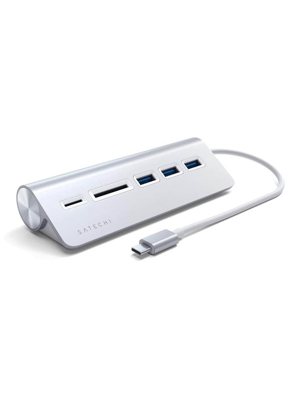 Satechi USB-C Combo Hub for Desktop USB-hub - 3 porter - Sølv