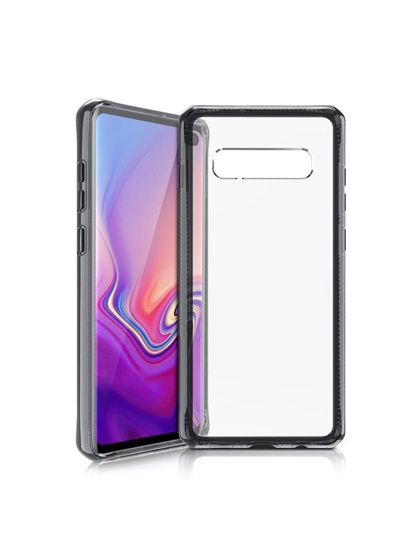 ITSKINS  HYBRID CLEAR cover for Samsung Galaxy S10+®. Black and transparent