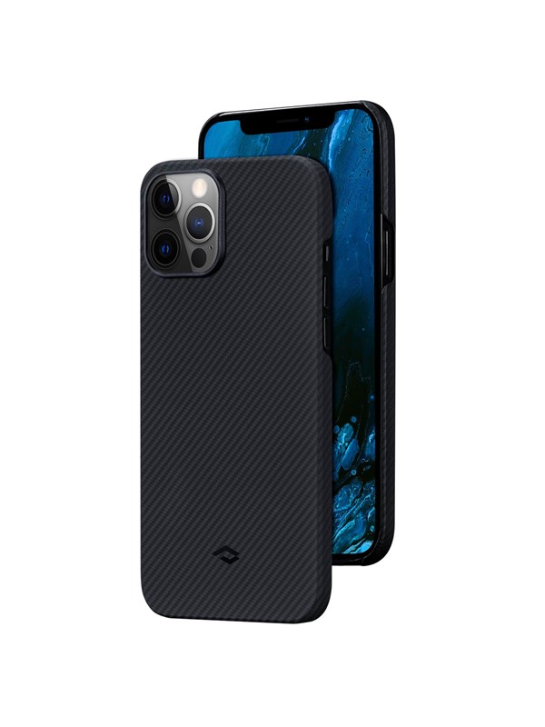 PITAKA Apple iPhone 12 Pro Air Case - Black/Grey Twill