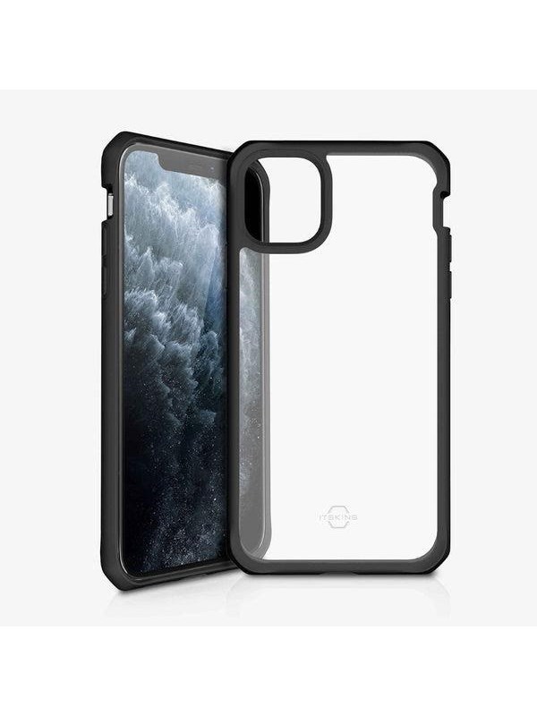 ITSKINS  HYBRID SOLID cover for iPhone 11 Pro / XS / X®. Black and transparent