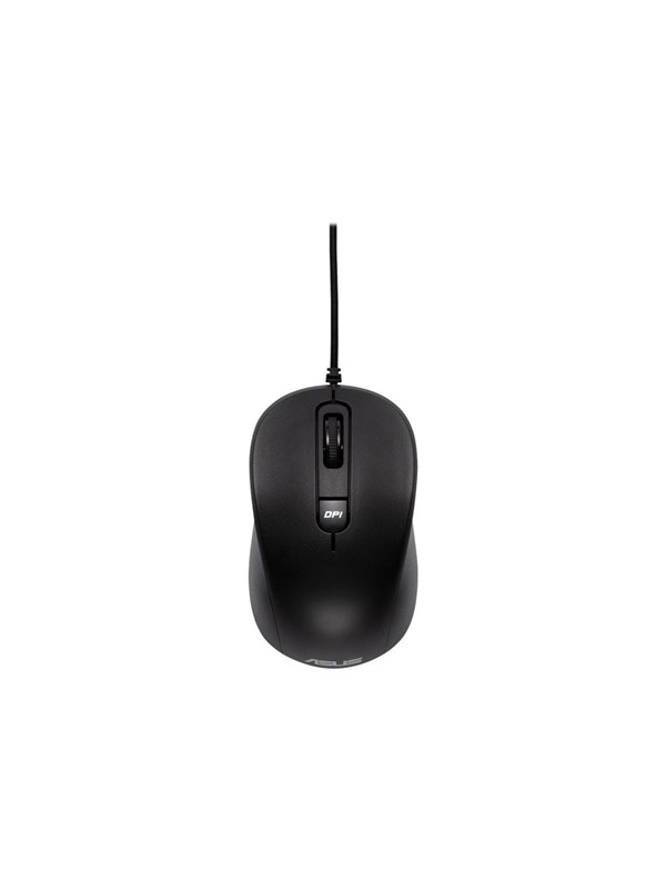 ASUS MU101C Blue Ray Silent - Mus - Optisk - 3 knapper - Svart