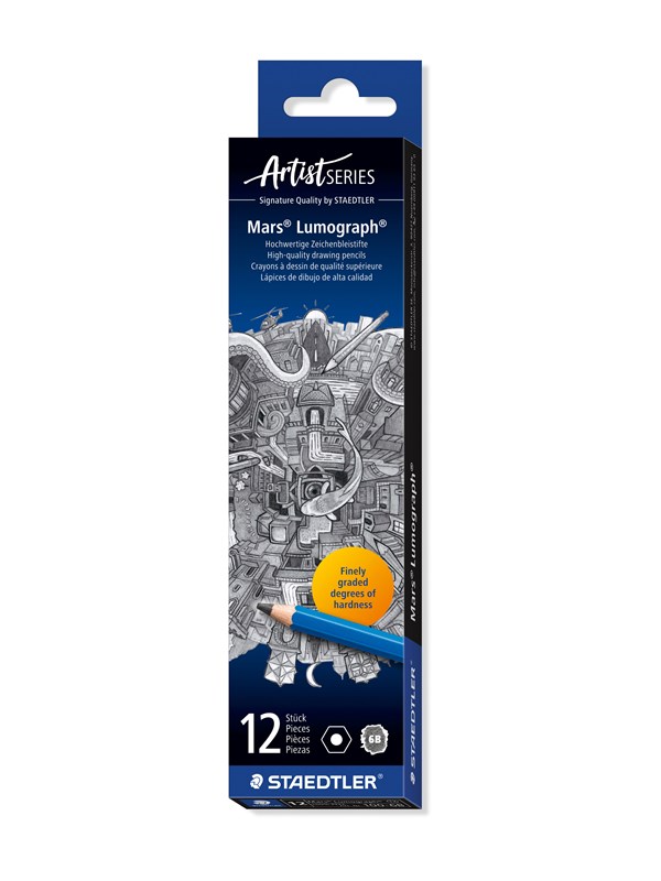 Staedtler Pencil Mars Lumograph 6B  12 pcs