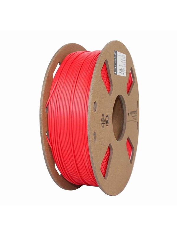 Gembird PLA filament - Fluorescerende rød - 1.75mm ø - 1 kg
