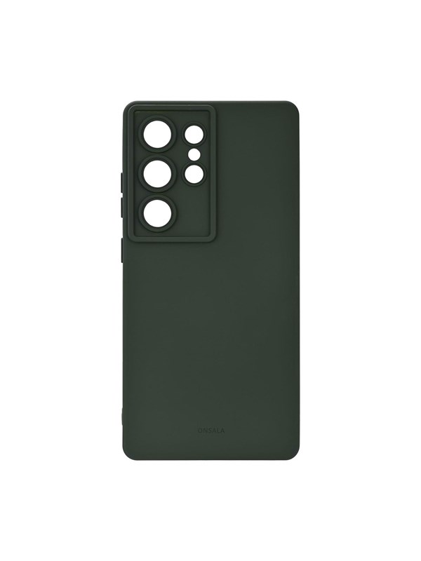 ONSALA Phone Case Samsung S25 Ultra 5G Back Silicone Touch Olive Green