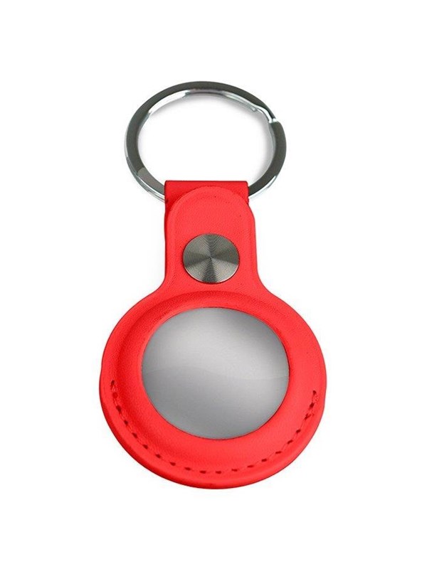 Light Solutions Airtag Key Ring - Leather - Red