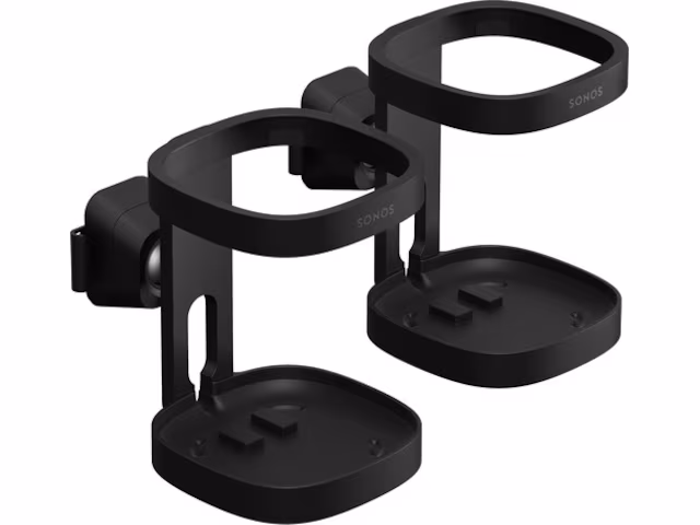 Sonos One-veggfeste par (sort)