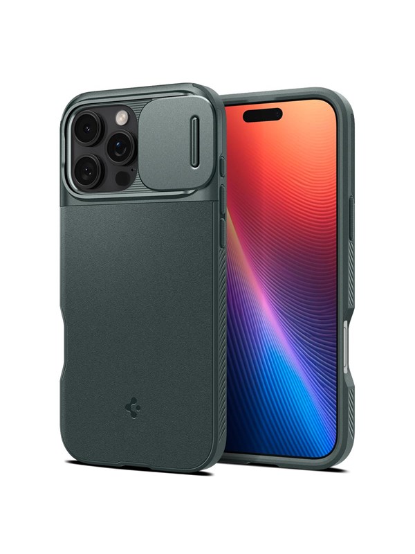 Spigen Optik Armor MagSafe - abyss green - iPhone 16 Pro