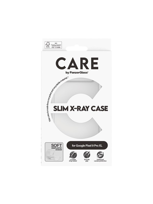 CARE by PanzerGlass Fashionable Case Transparent X-Ray Soft Basic Google Pixel 9 Pro XL