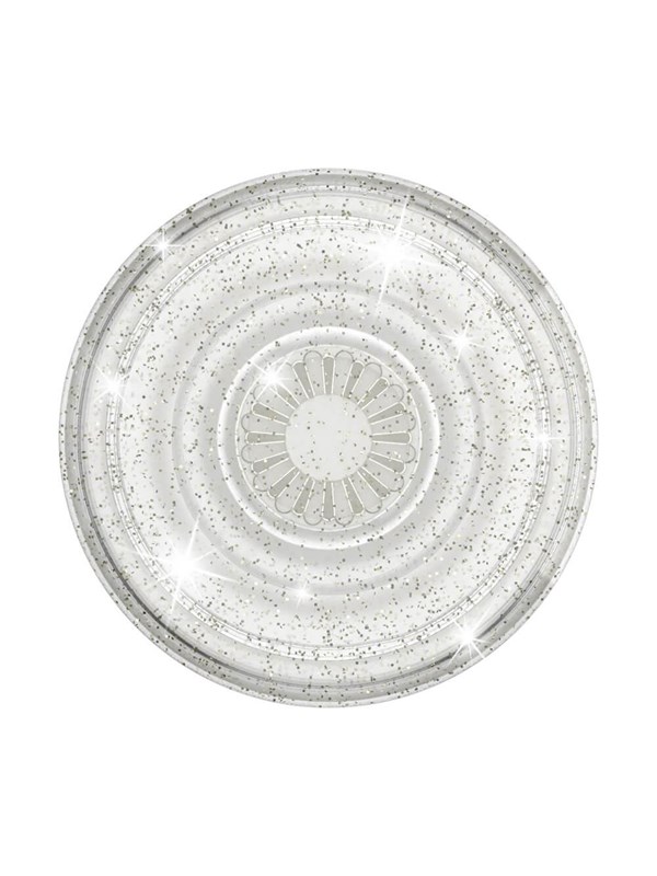 PopSockets Clear Glitter Silver