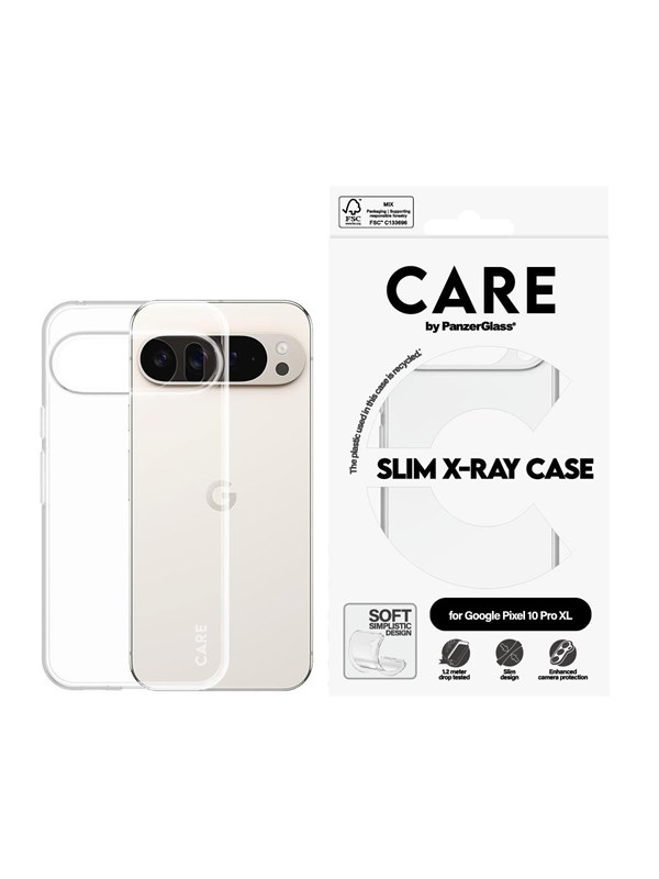 CARE by PanzerGlass Fashionable Case Transparent X-Ray Soft Basic Google Pixel 10 Pro XL