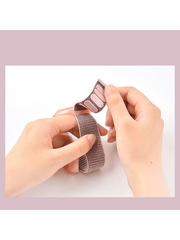 Tech-Protect Nylon Strap for Kids on Apple AirTag - Pink