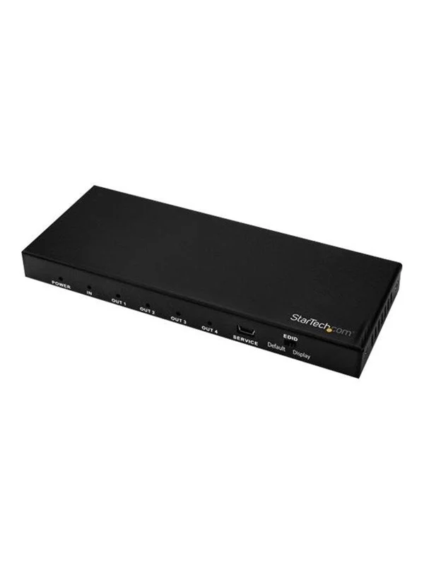 StarTech.com 4 Port HDMI Splitter - 4K 60Hz - 1x4 Way HDMI 2.0 Splitter - video/audio splitter - 4 ports