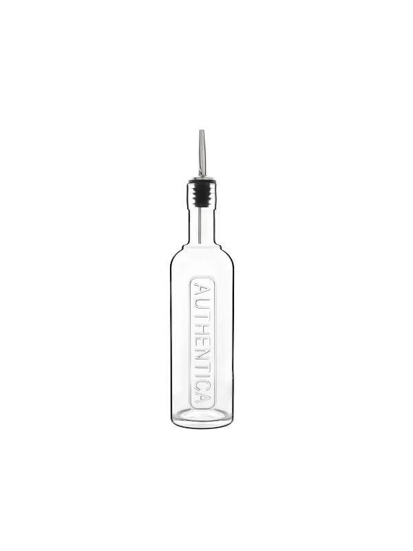 Luigi Bormioli Authentica Bottle with steel pouring stopper Dia 6.9 x 31.3 cm 50 cl Clear