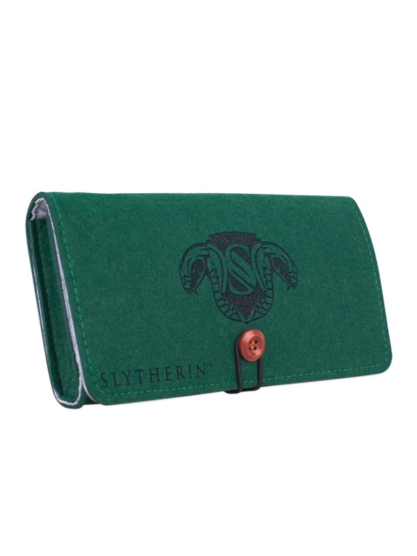 Trade Invaders Harry Potter - Slytherin Switch Felt Pouch - Green - Miscellaneous Bag - Nintendo Switch