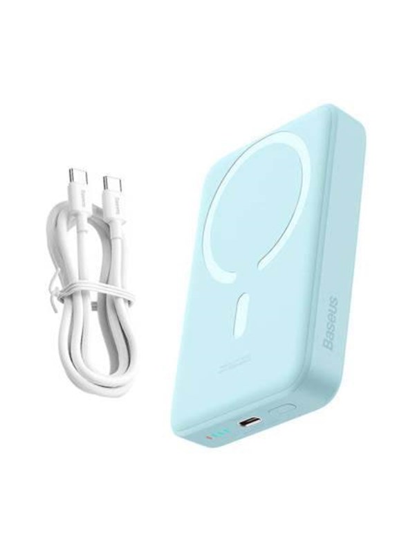 Baseus Power Bank mini 10000mAh 30W Blue Nødlader - Blue - 10000 mAh