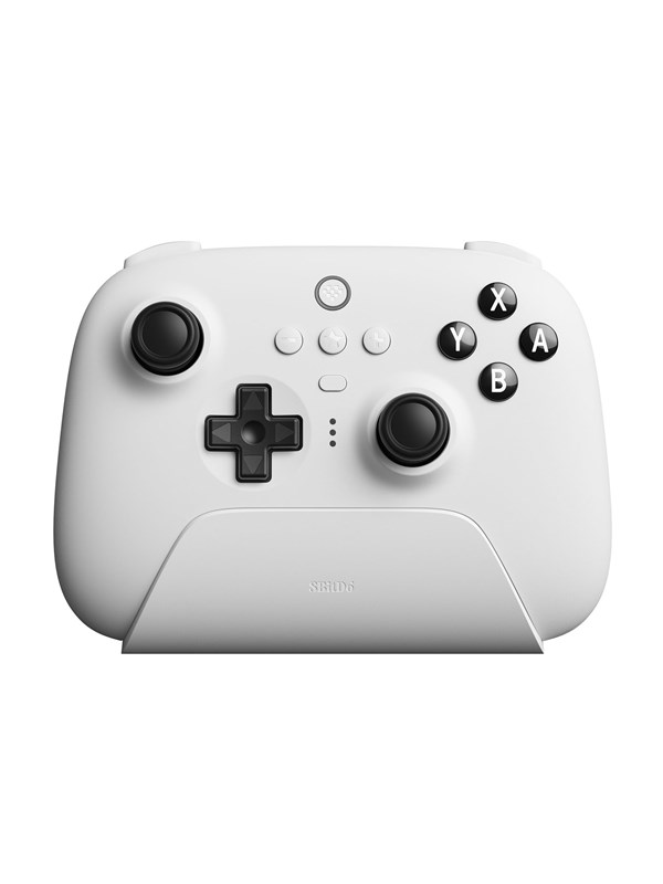 8BitDo Ultimate Bluetooth Controller w/ Charging Dock - White - Wireless - Nintendo Switch