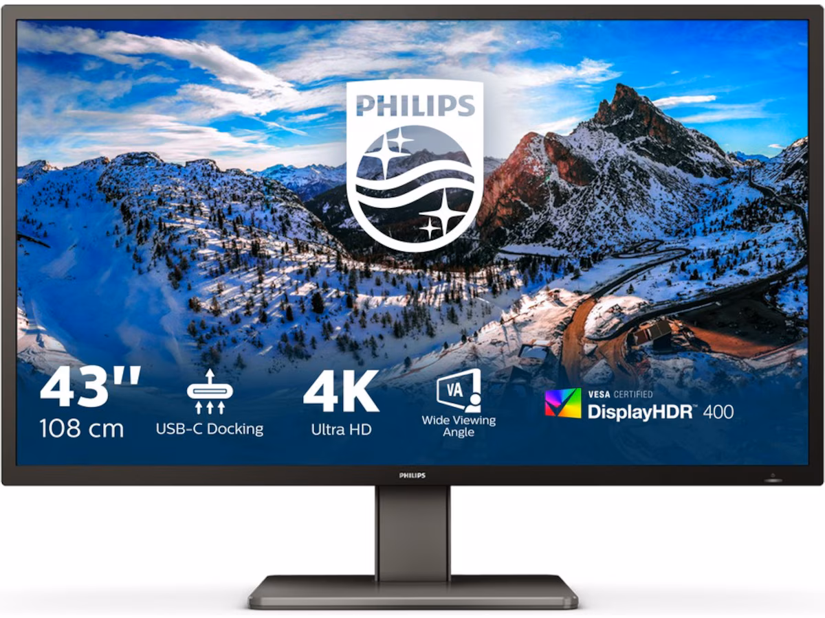Philips 43" 4K skjerm 439P1/00