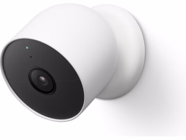 Google Nest Kamera -utendørs/innendørs, batteri (hvit)