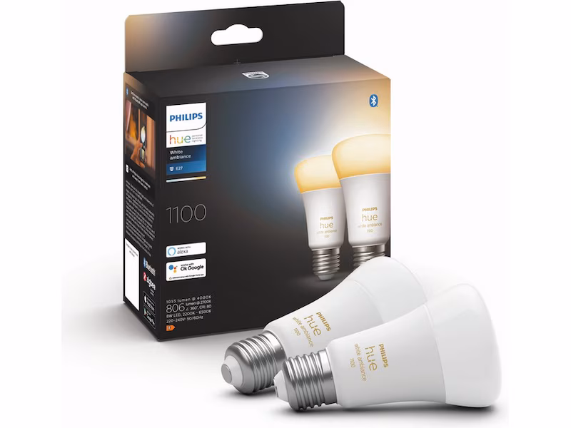 Philips Hue White ambiance 2-pakning E27