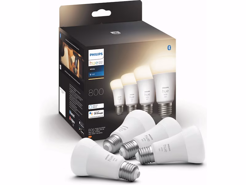 Philips Hue White 4-pakning E27