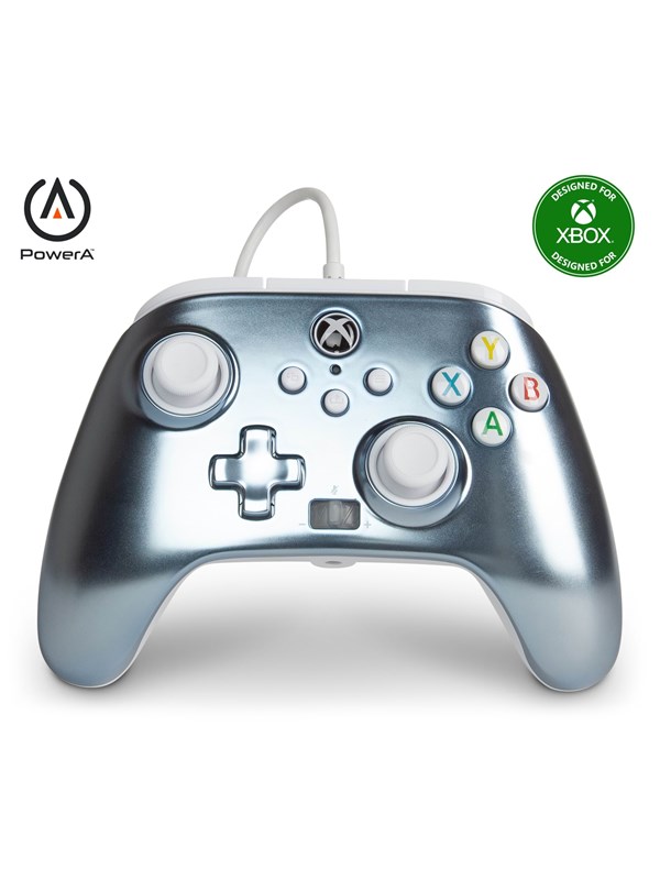 PowerA Enhanced Wired Controller for Xbox Series X|S - Metallic Ice - Wired Controller - Microsoft Xbox One