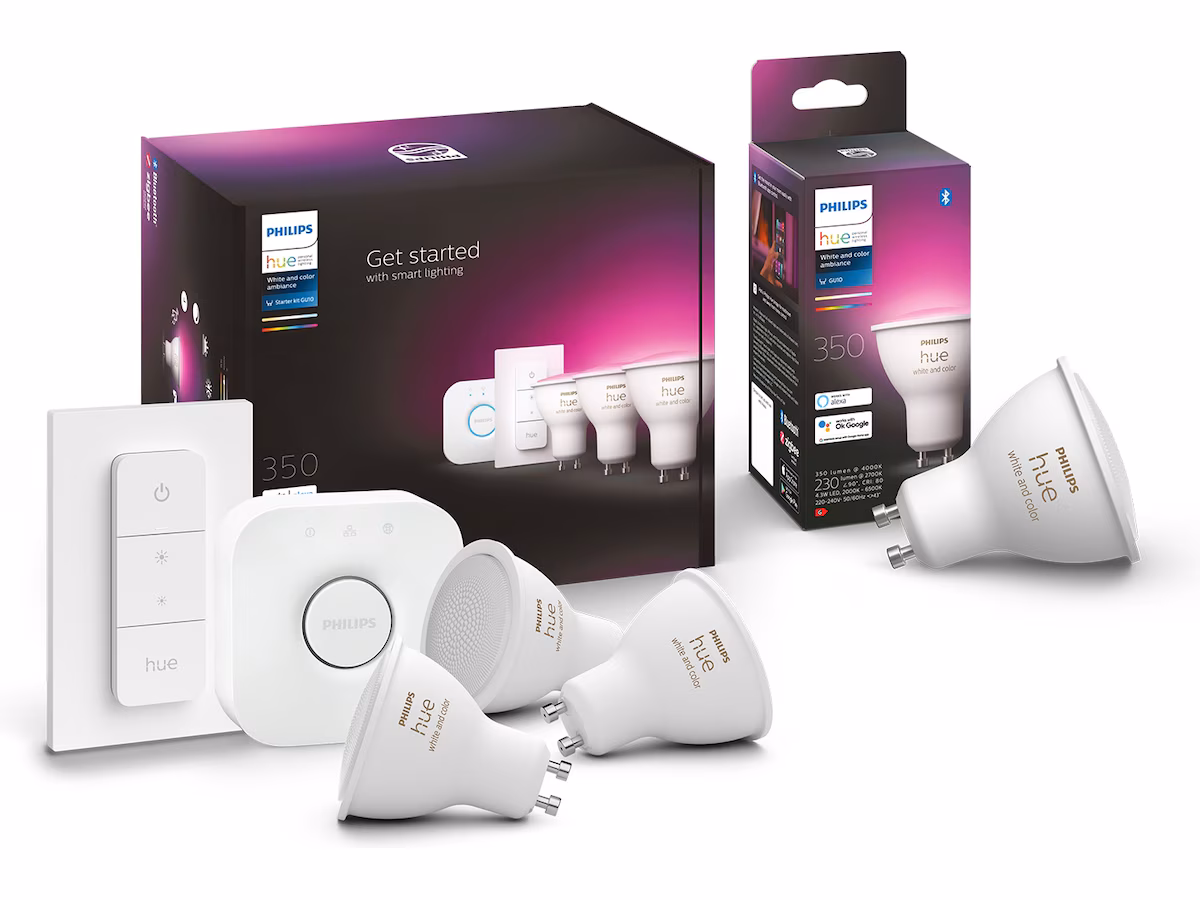 Philips Hue White & color ambiance startpakke GU10