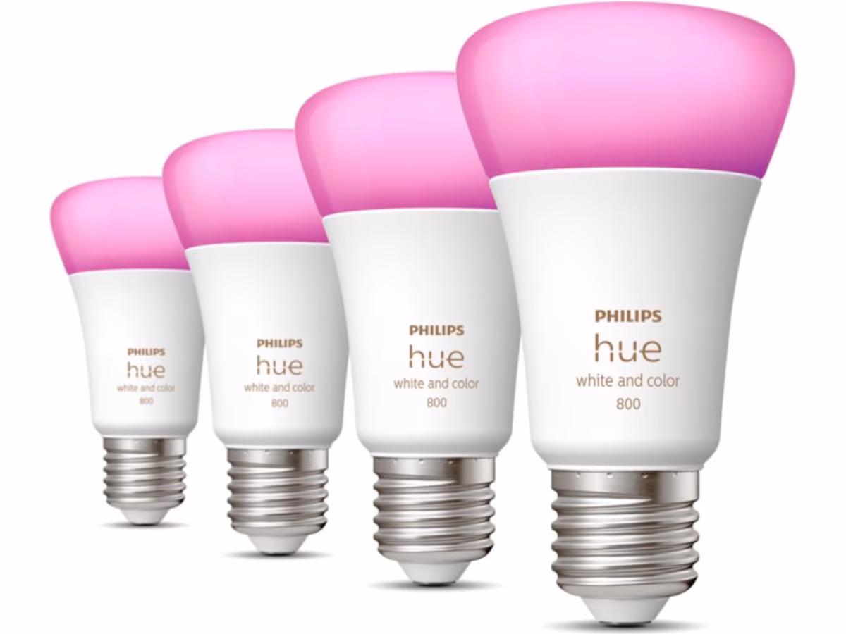 Philips Hue WCA -pærer 6,5 W A60 E27 4 stk