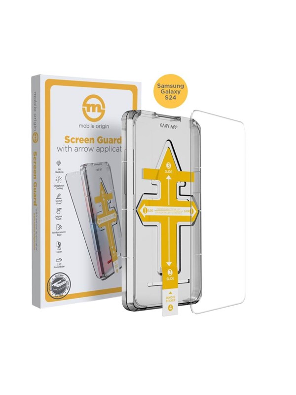 Mobile Origin Screen Guard with arrow applicator - Samsung Galaxy S24